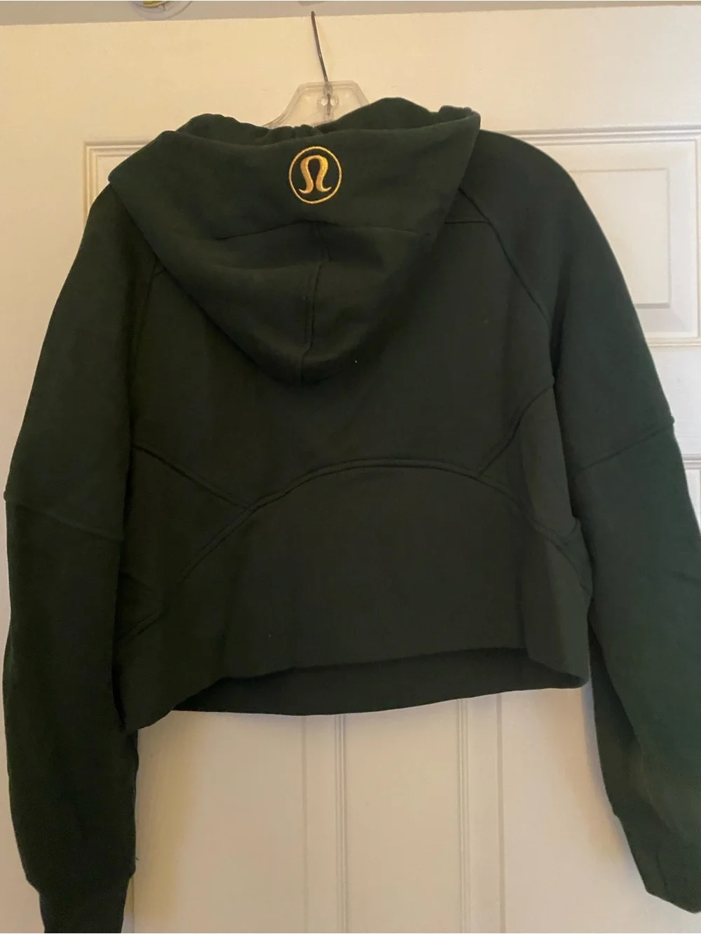 lululemon athletica Forest Green Zip-Up Hoodie with Gold Zipper - Picture 3 of 3